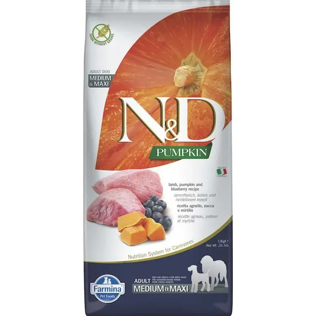 Farmina Dog N&D Pumpkin Agnello E Mirtillo Med/Maxi 1
