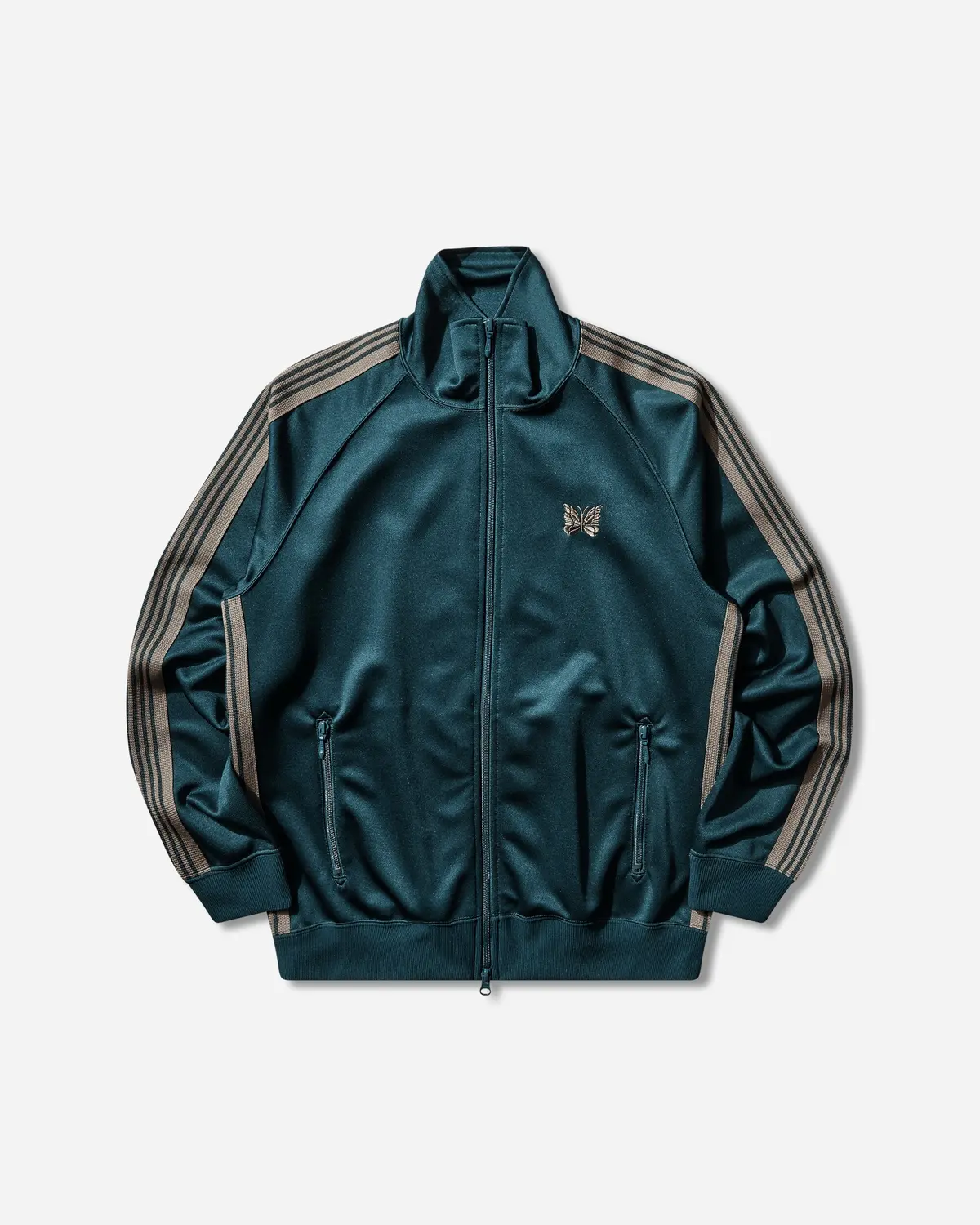 Men's Poly Smooth Track Jacket Green 1