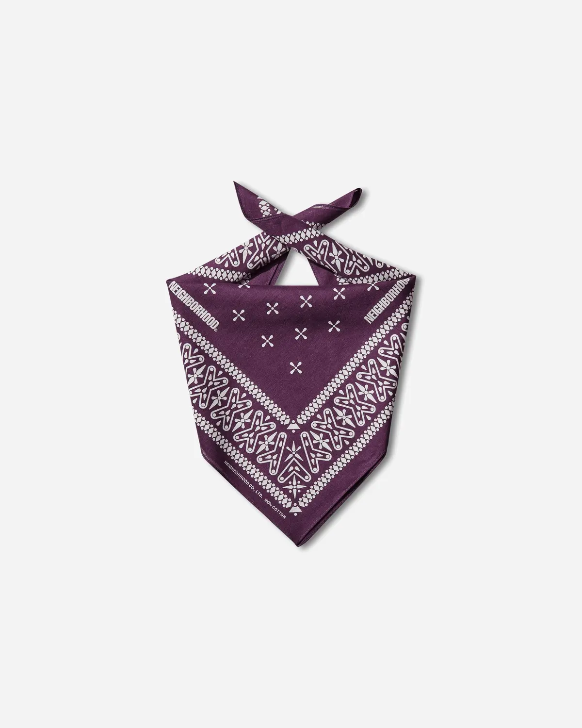 Cross Pattern Bandana Purple 2