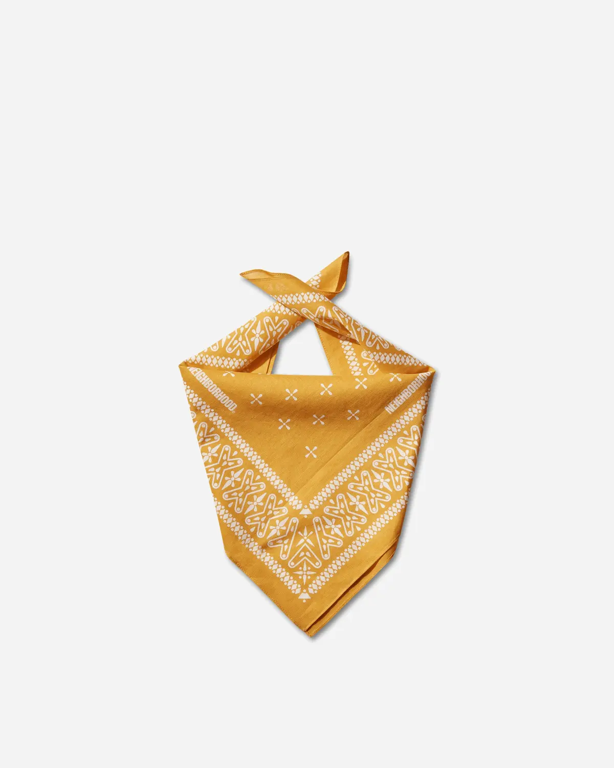 Cross Pattern Bandana Yellow 1