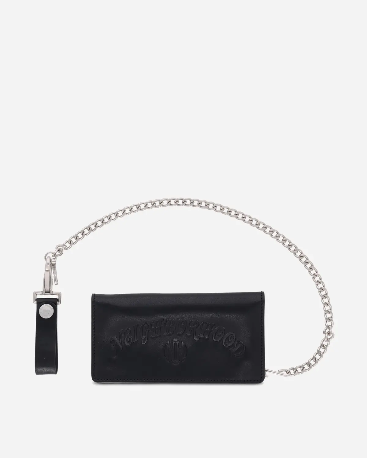 Leather Trucker Wallet Black 1
