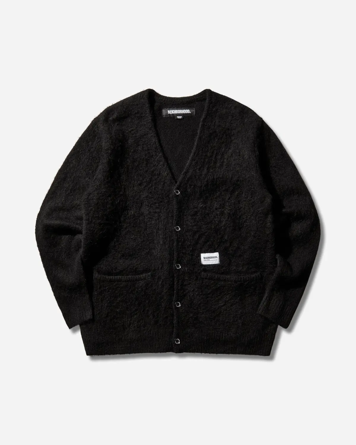 Men's Mohair Cardigan Black 1