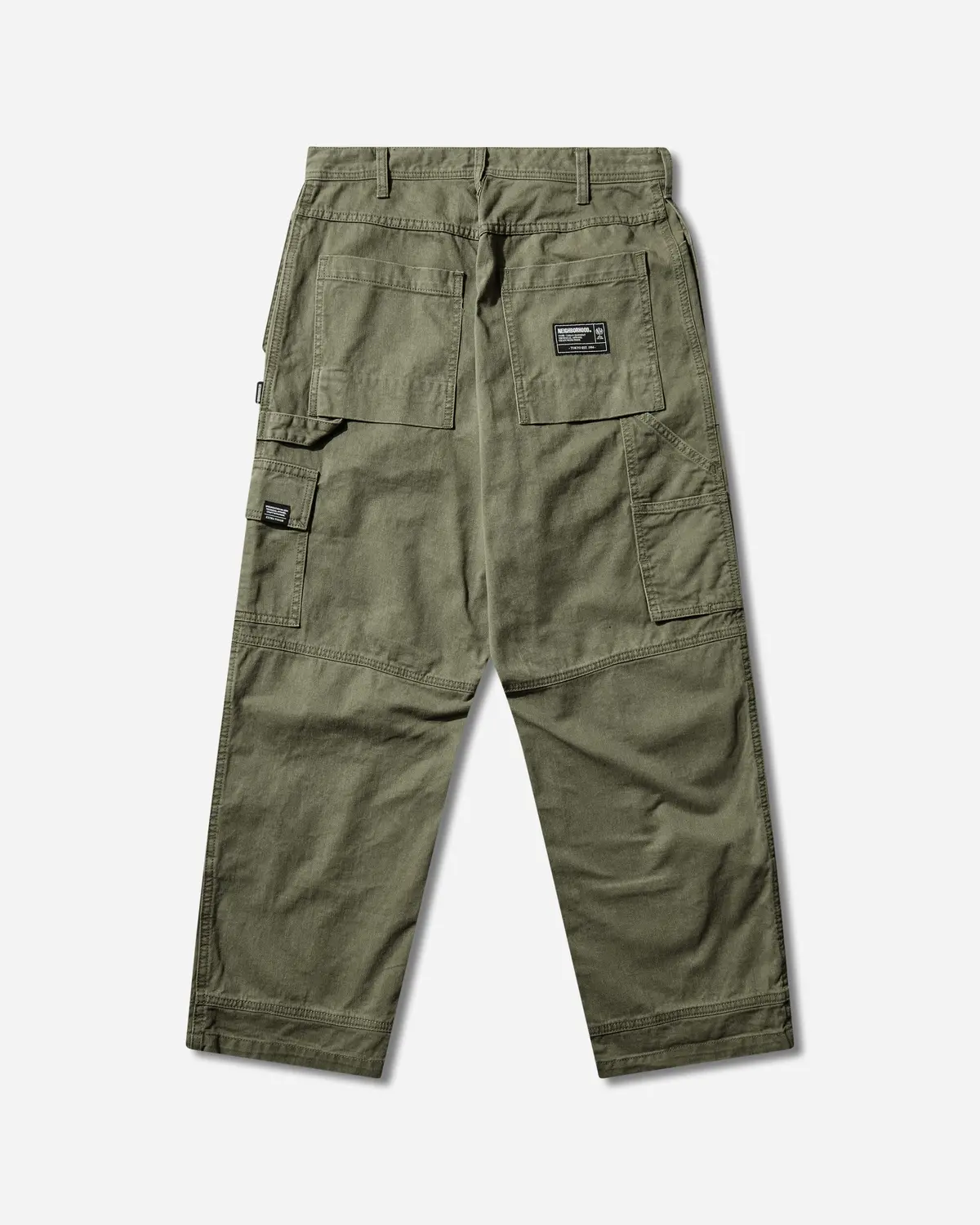 Men's Tool Pocket Utility Pants Olive 2
