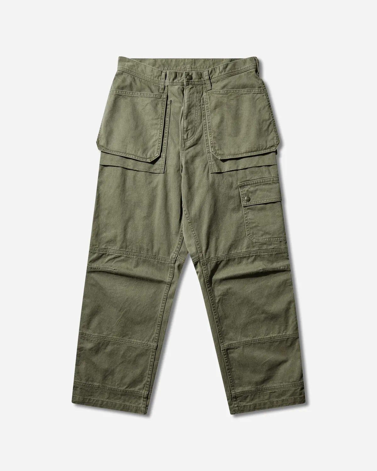 Men's Tool Pocket Utility Pants Olive 1