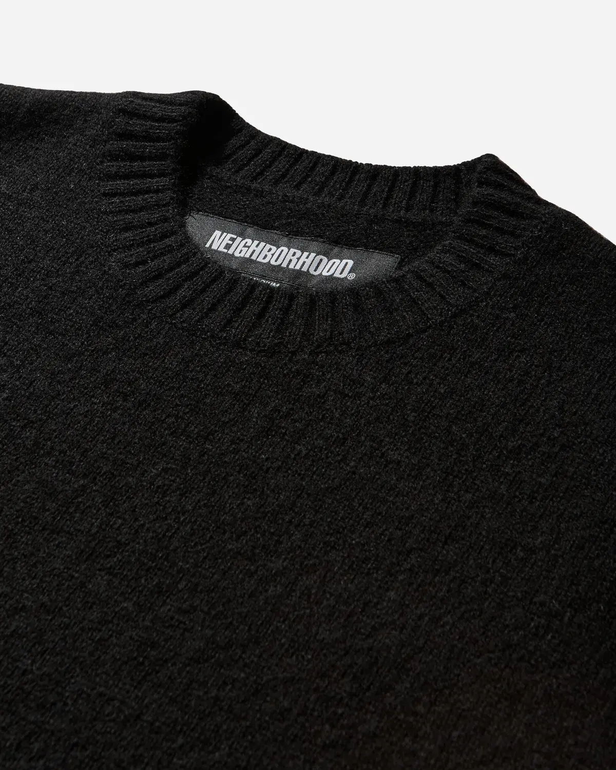Men's Plain Crewneck Sweater Black 3