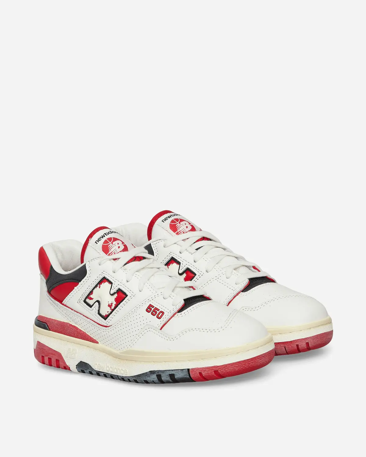 550 Sneakers Off White / Red 2