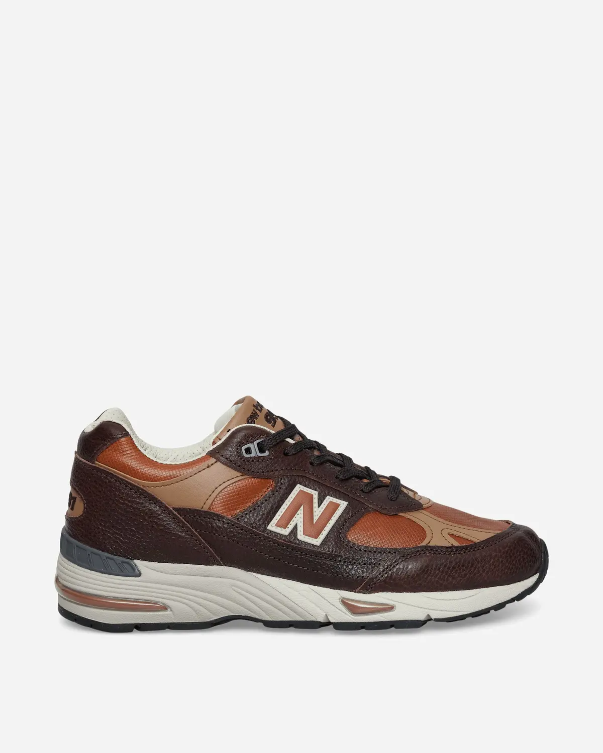 Made In Uk 991V1 Sneakers Chocolate Plum / Caramel Cafe / Tan 1