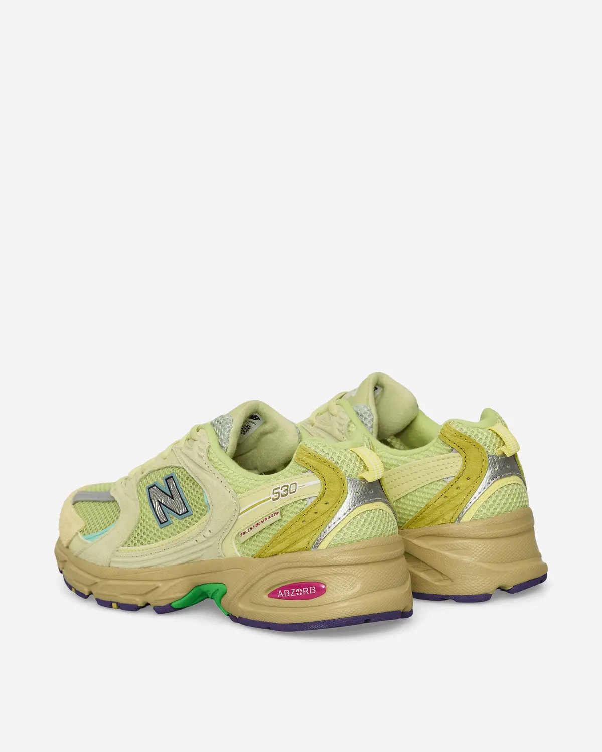 Salehe Brembury 530 Sneakers Dusty Yellow / Celery Green 4