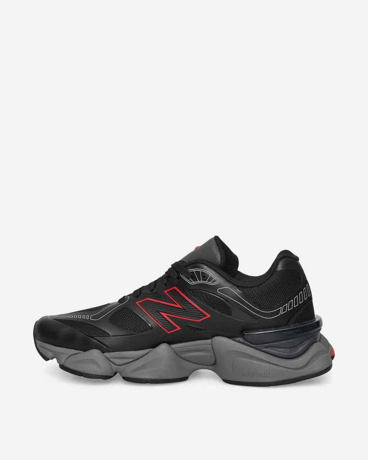 9060 Sneakers Black / Fire Cracker 3