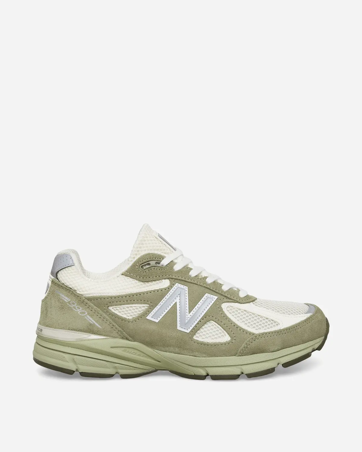 Made In Usa 990V4 Sneakers Olive Leaf / Permafrost / Light Olive 1
