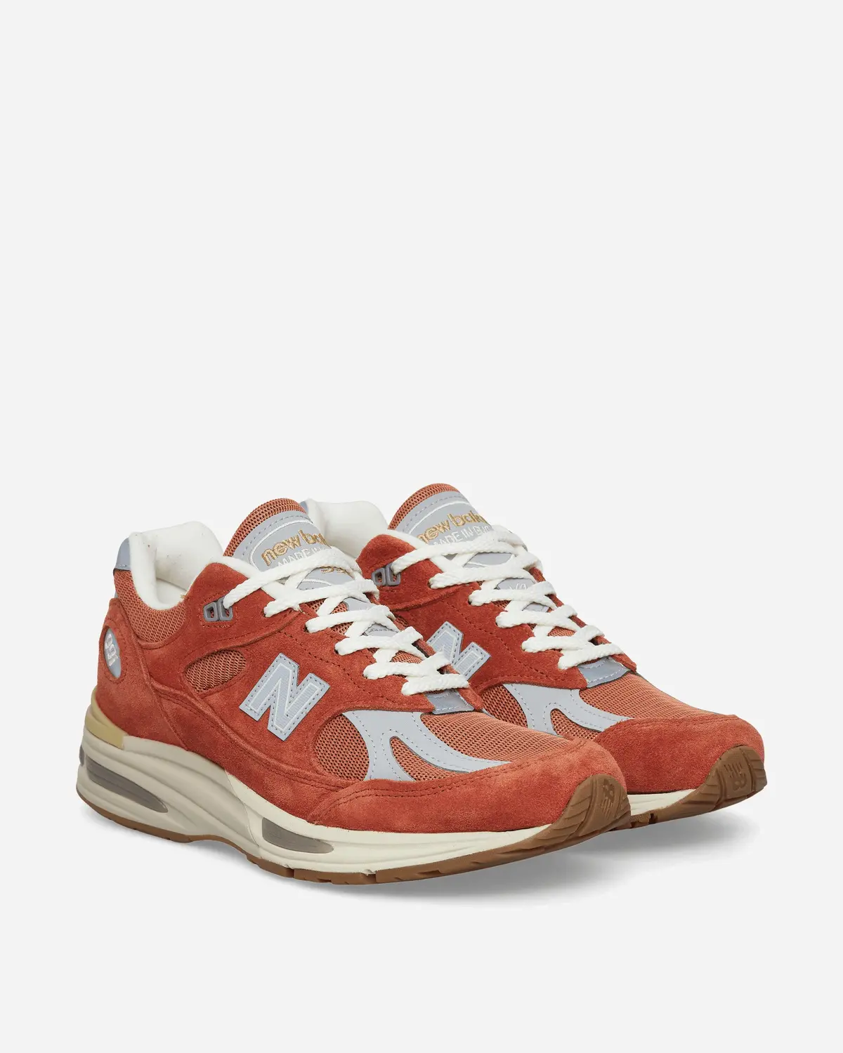 Made In Uk 991V2 Vintage Sports Sneakers Potters Clay / Raw Sienna / Harbor Mist 2
