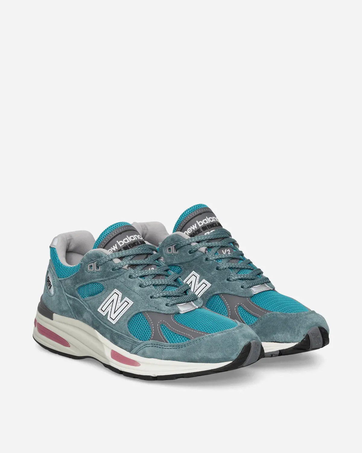 Made In Uk 991V2 Sneakers Porcelain Green / Trooper / Silver 2