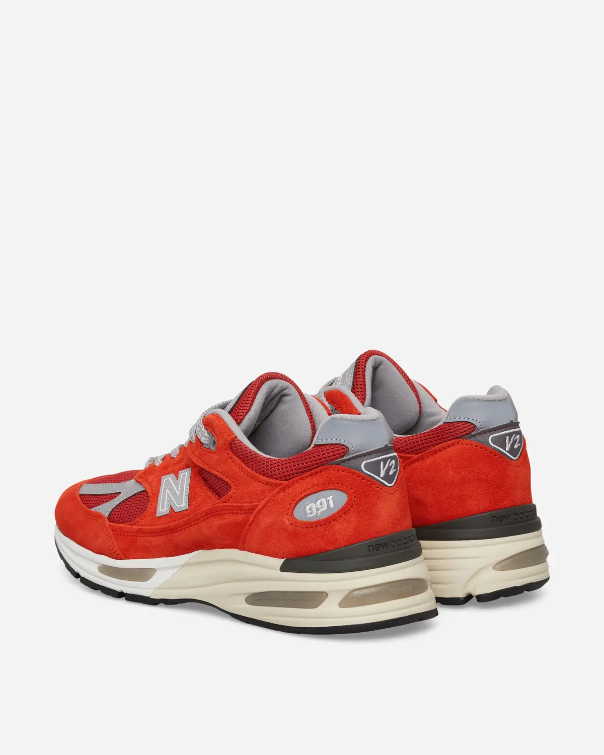 Made In Uk 991V2 Sneakers Grenadine / Fire Whirl 4