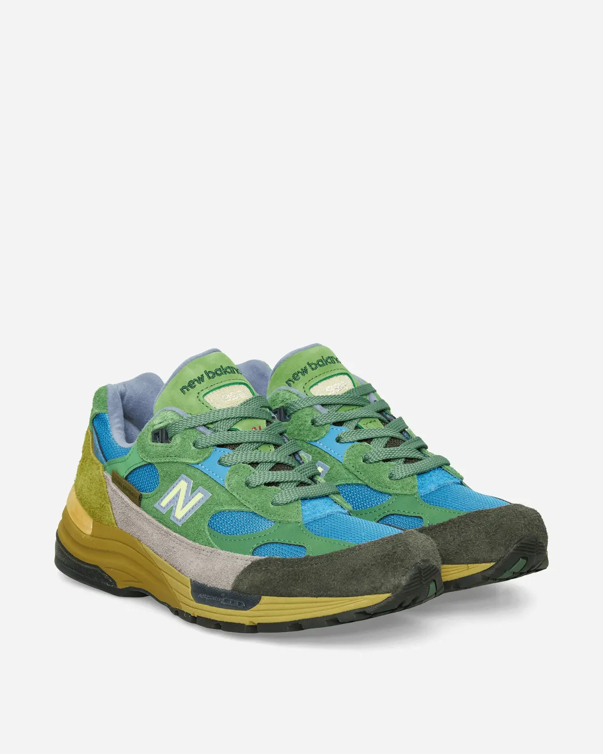 Salehe Bembury Made In Usa 992 Sneakers Green / Sky Blue 2