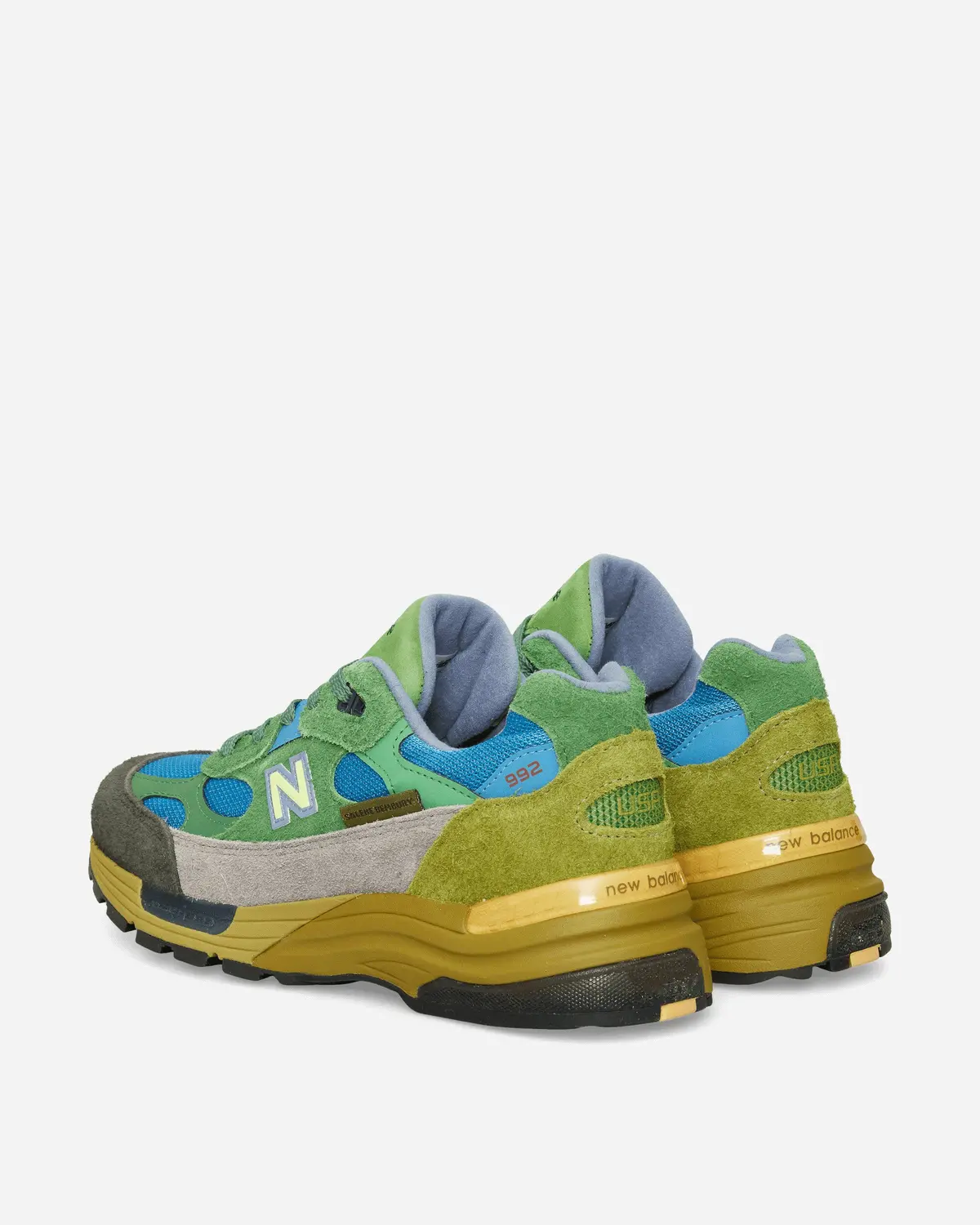 Salehe Bembury Made In Usa 992 Sneakers Green / Sky Blue 4