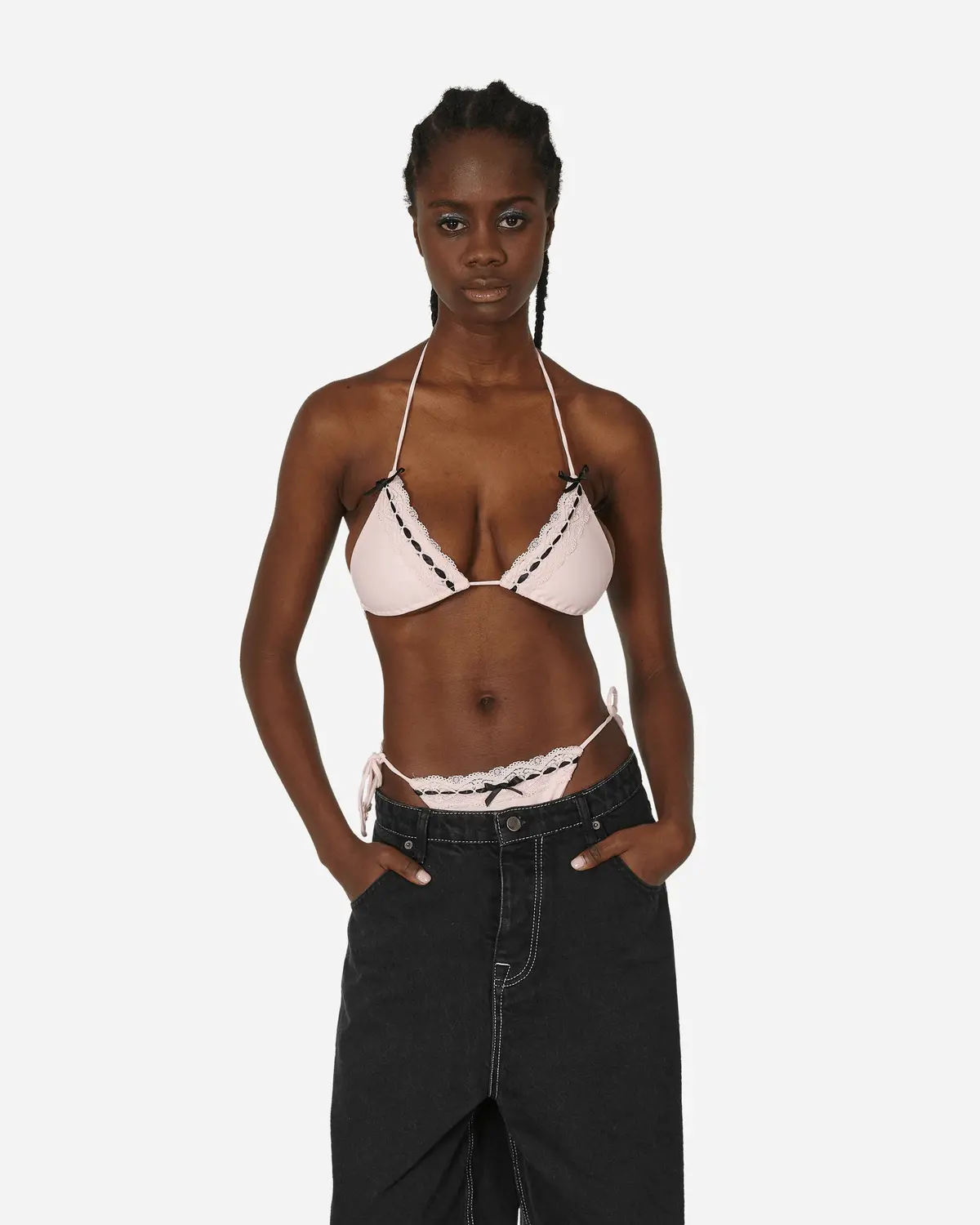 Lingerie Bikini Baby Pink / Black 1