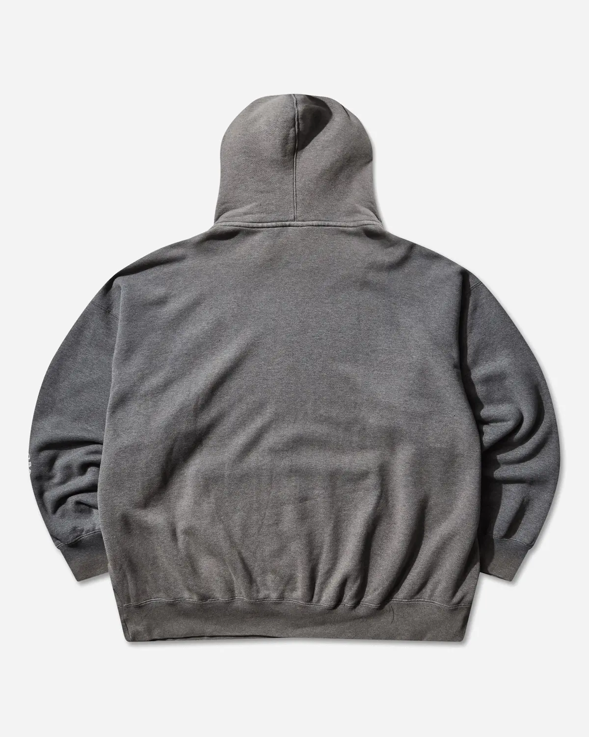 Men's Martine Rose Full-Zip Hoodie Charcoal Heather 2