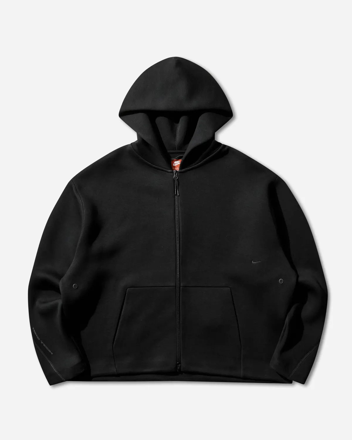 Men's Tech Loose-Fit Full-Zip Hoodie Black 1