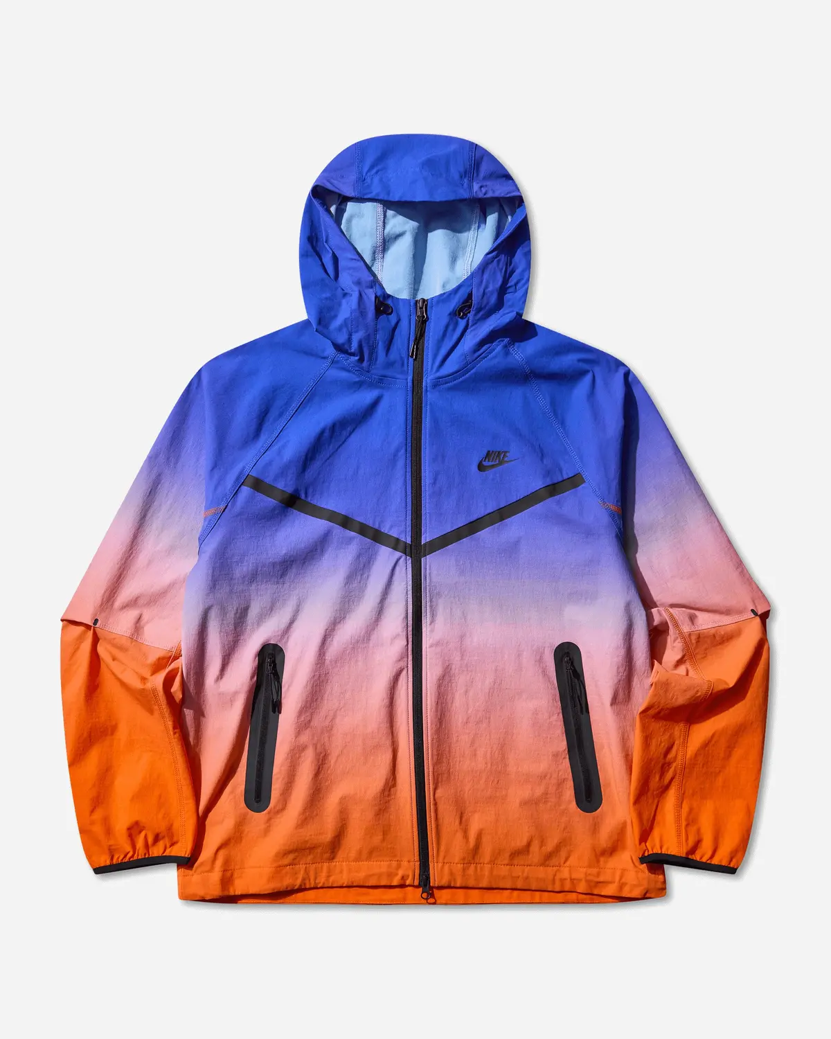 Men's Tech Woven Windrunner Full-Zip Jacket Game Royal / Safety Orange 1