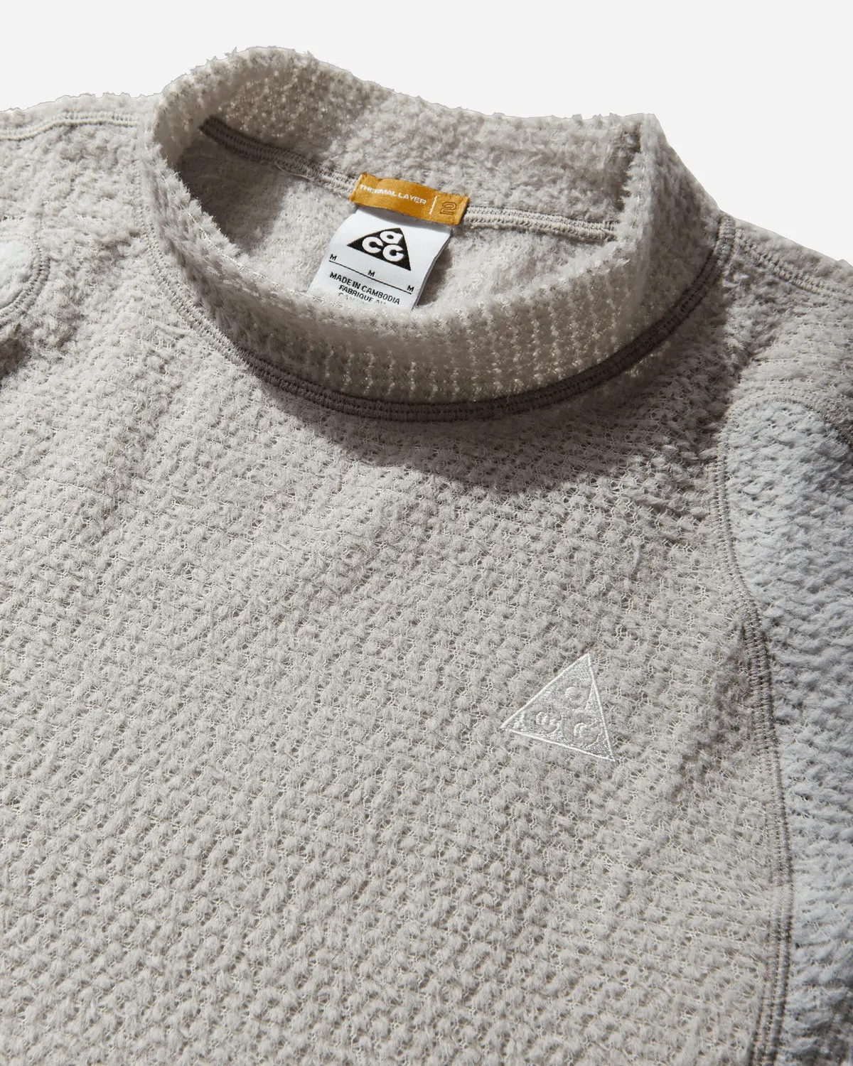 Men's Acg 'Wolf Tree' Fleece Crewneck Sweatshirt College Grey / Summit White 4