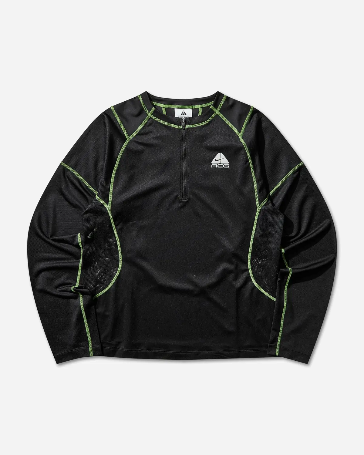 Acg "Vault" Dri-Fit Long-Sleeve Top Black / Mean Green 1