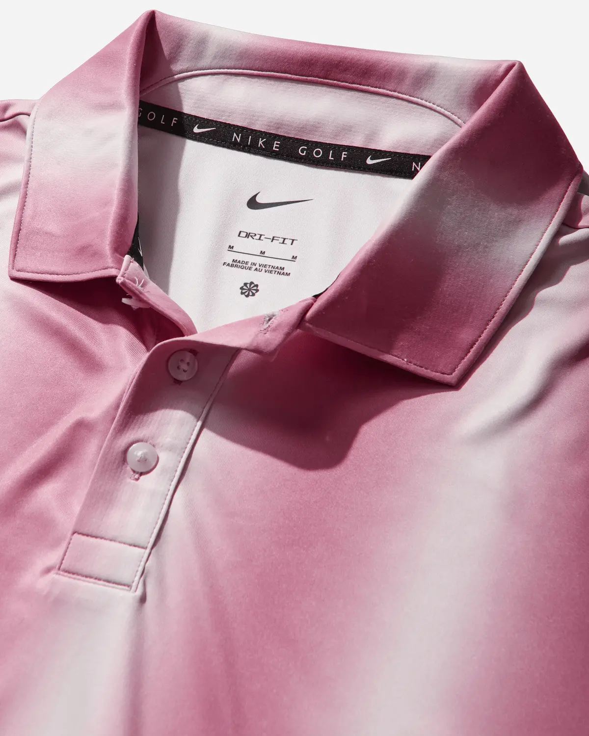 Men's Par Dri-Fit Golf Polo Pearl Pink 3