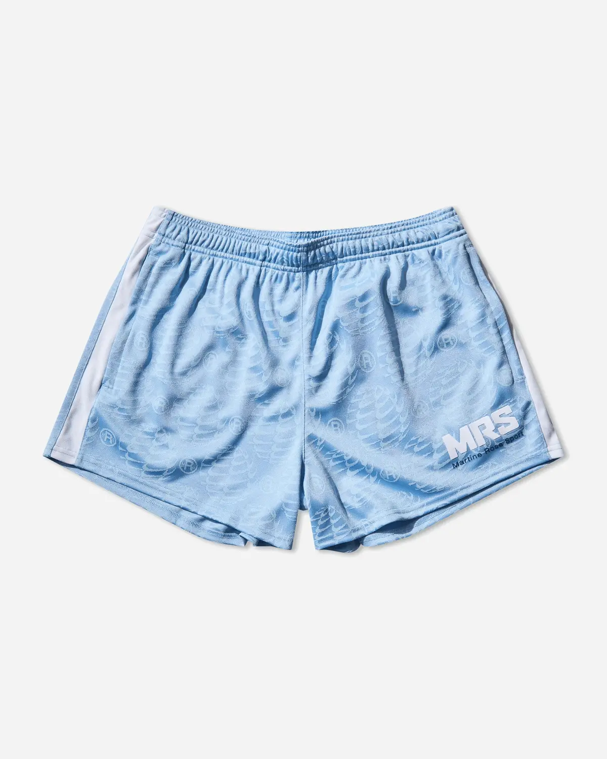 Men's Martine Rose Football Shorts Psychic Blue 1