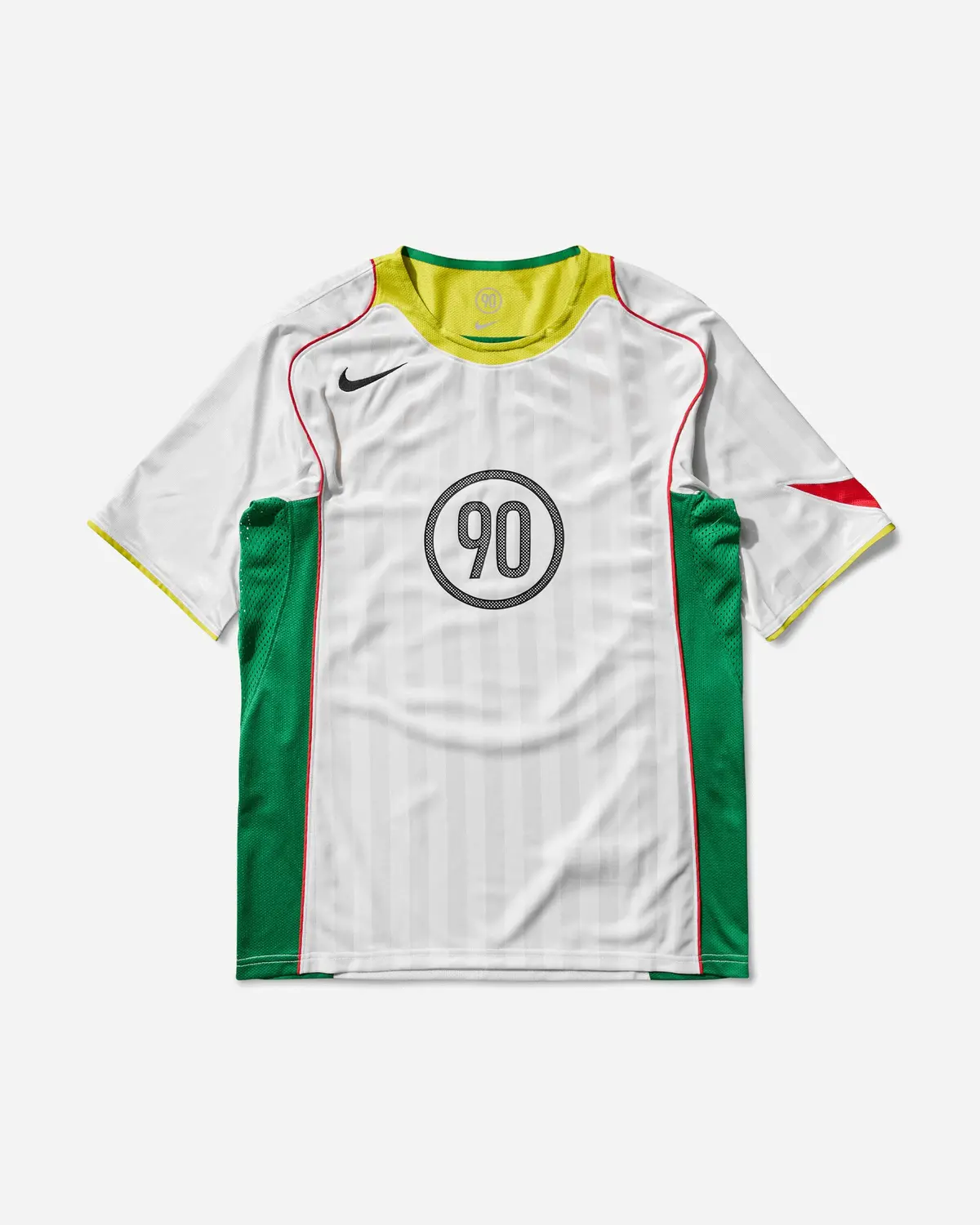 Men's Total 90 Dri-Fit Soccer Jersey White / Opti Yellow 1