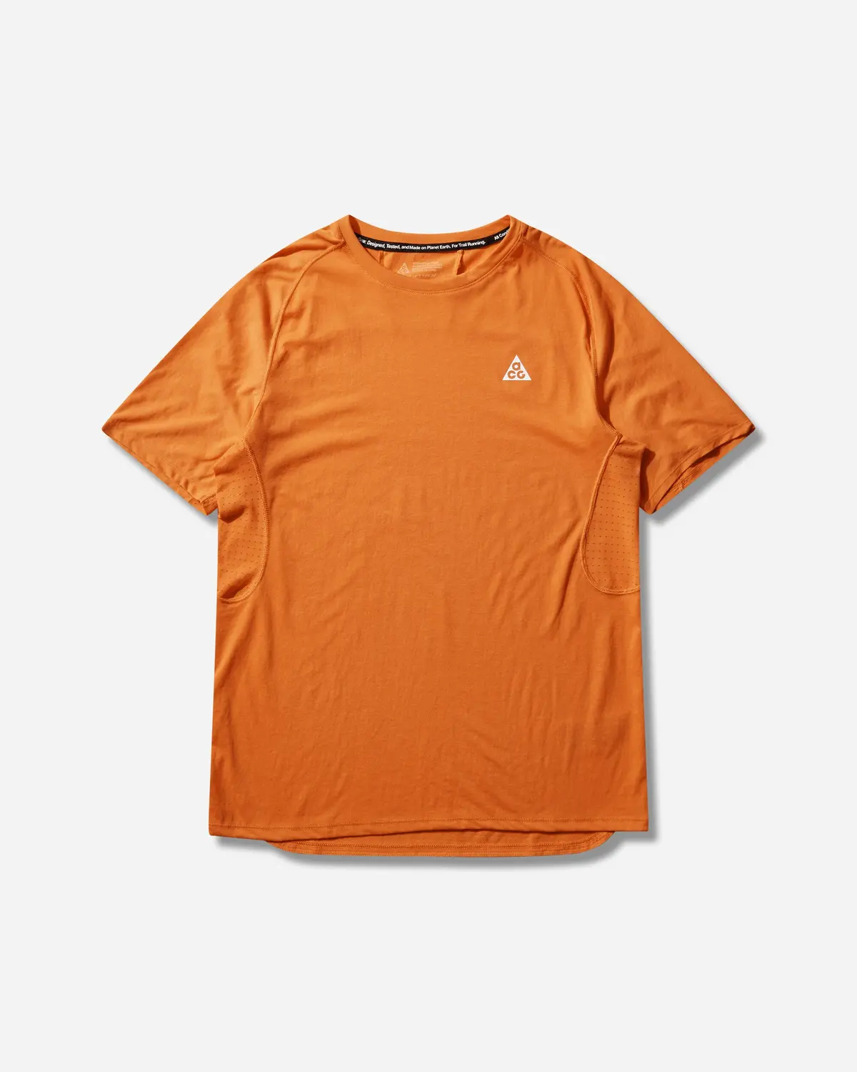 Men's Acg 'Solar Chase' Dri-Fit Adv Trail Running Top Safety Orange 1