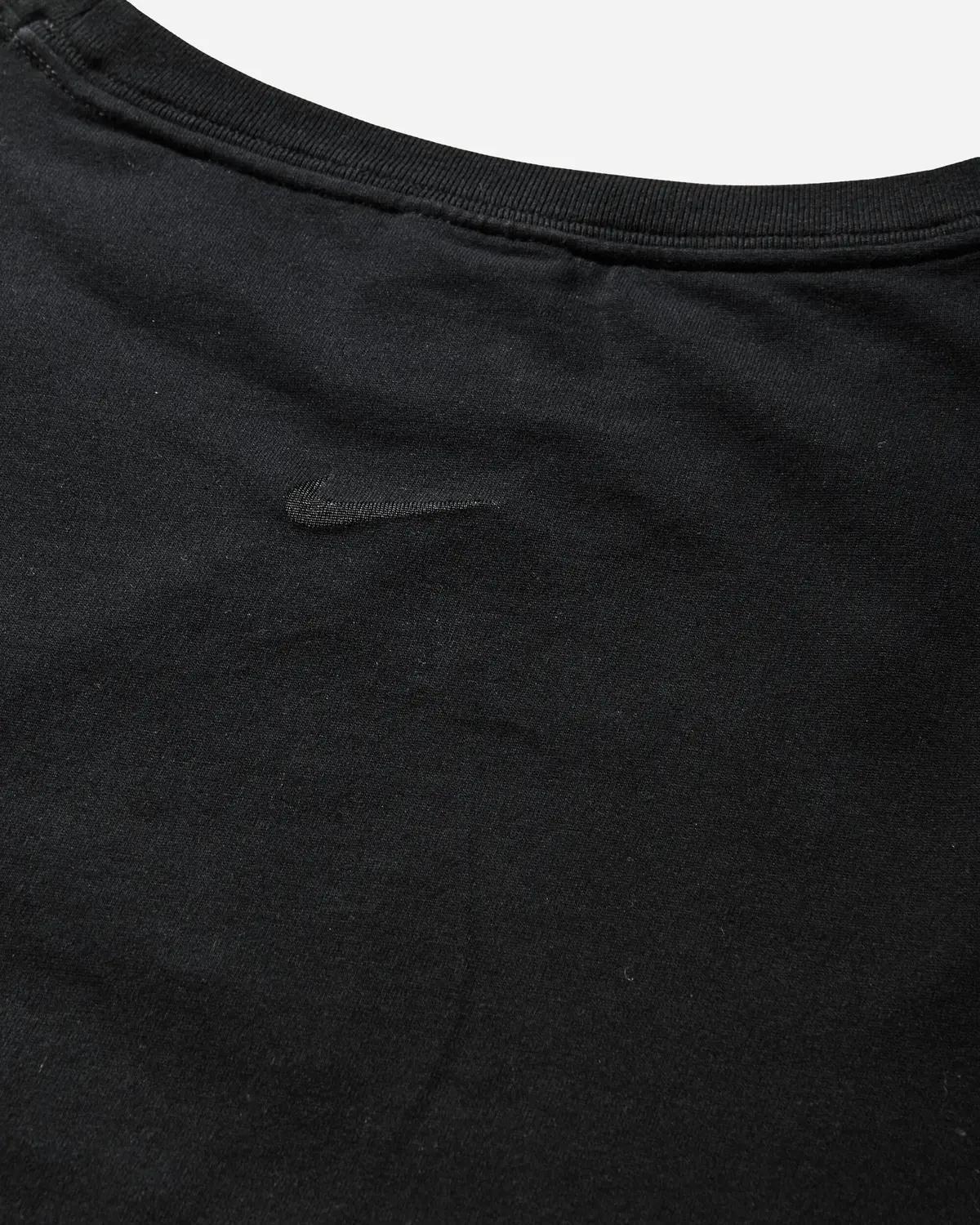 Women's Slim Shortsleeve Burnout Logo Top Black 4