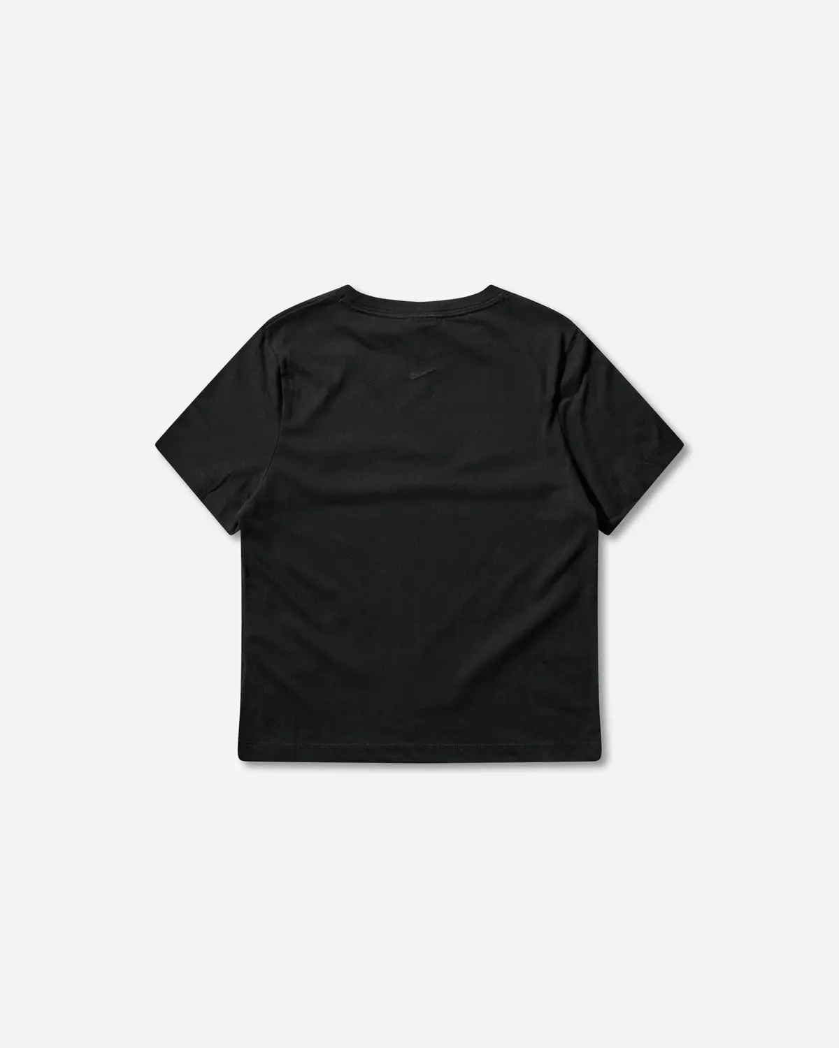 Women's Slim Shortsleeve Burnout Logo Top Black 2