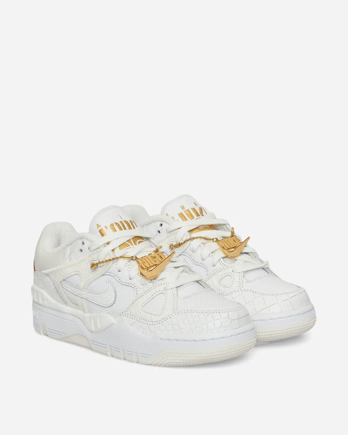 Nigo Air Force 3 Low Sneakers White / Metallic Gold 2
