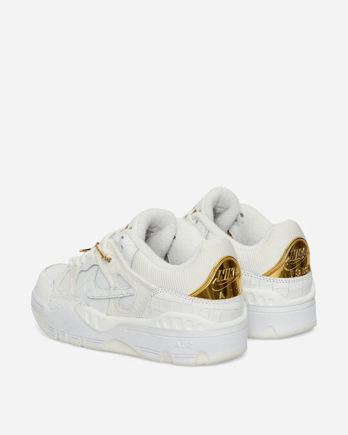 Nigo Air Force 3 Low Sneakers White / Metallic Gold 4