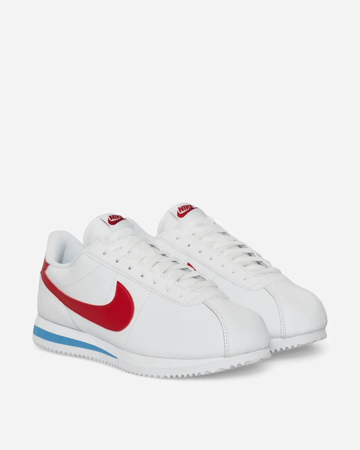 Cortez Leather Sneakers White / Varsity Red 2