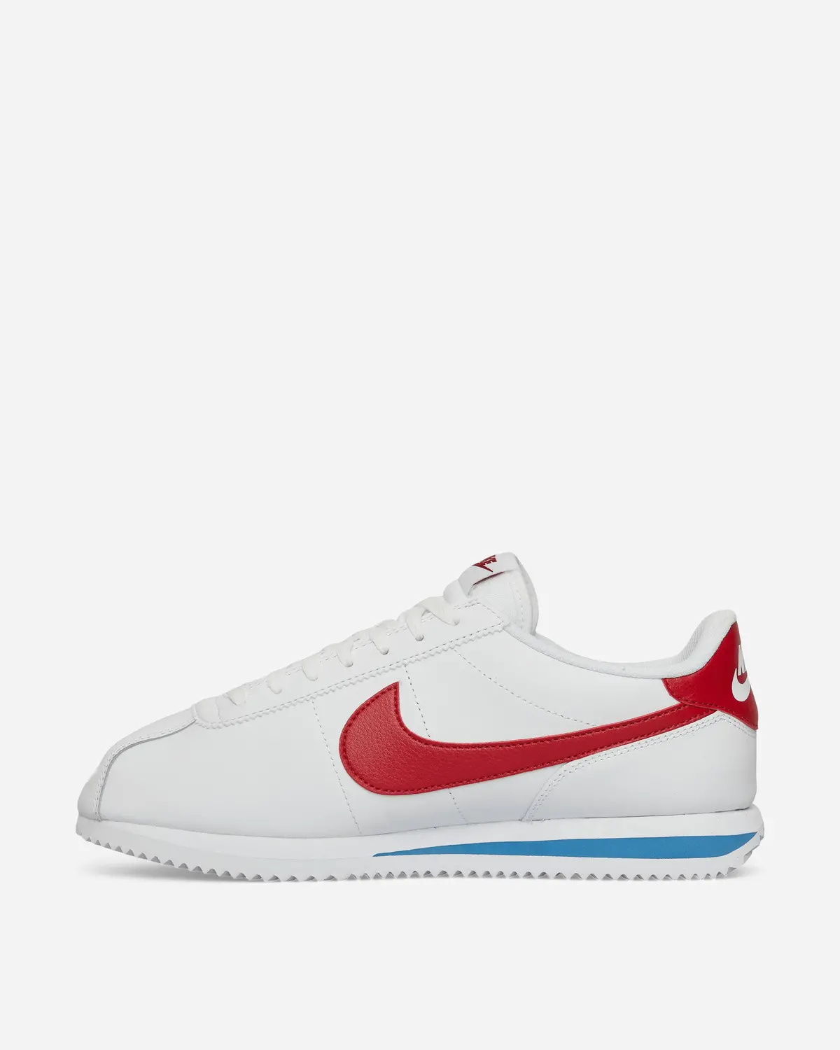Cortez Leather Sneakers White / Varsity Red 3