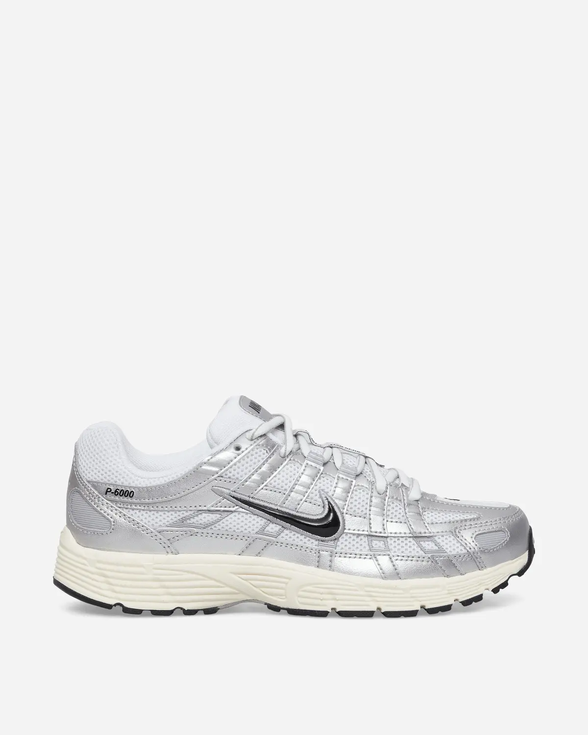 P-6000 Sneakers White / Metallic Silver 1