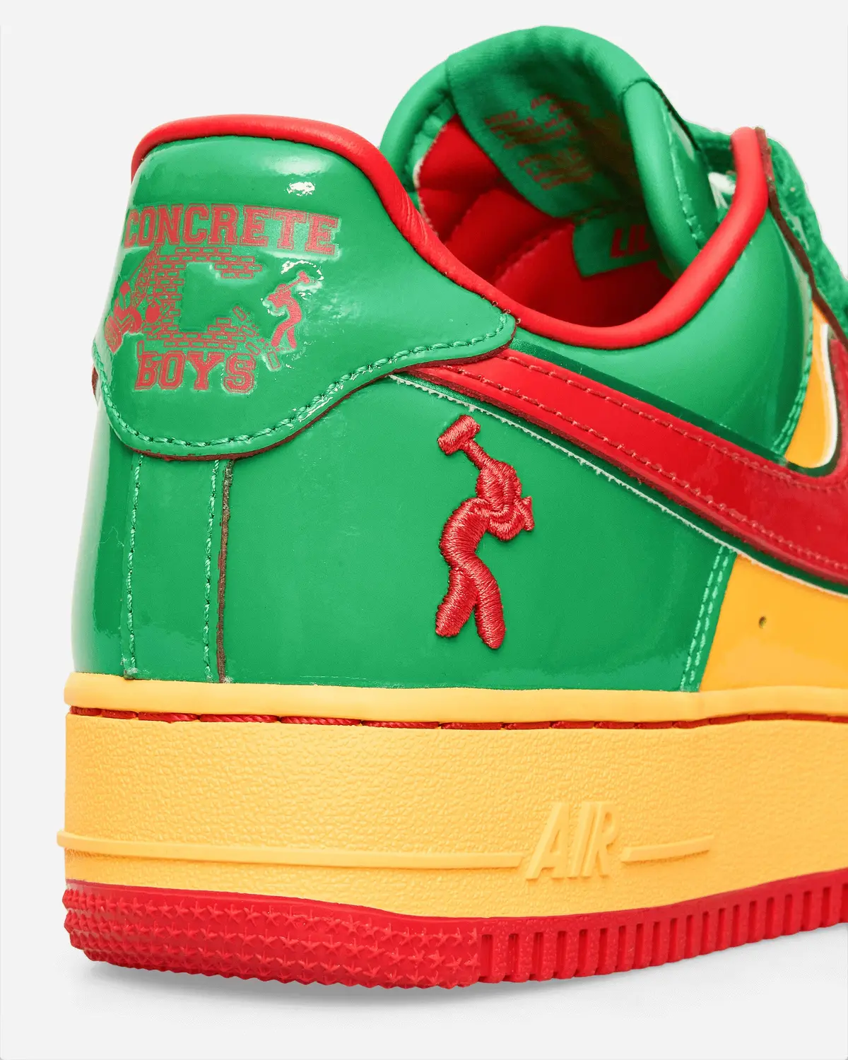 Us Force 1 Sneakers Lucky Green / Mystic Red 7
