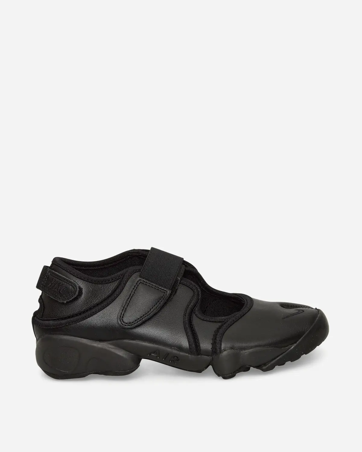 Women's Air Rift Leather Sandals Black 1