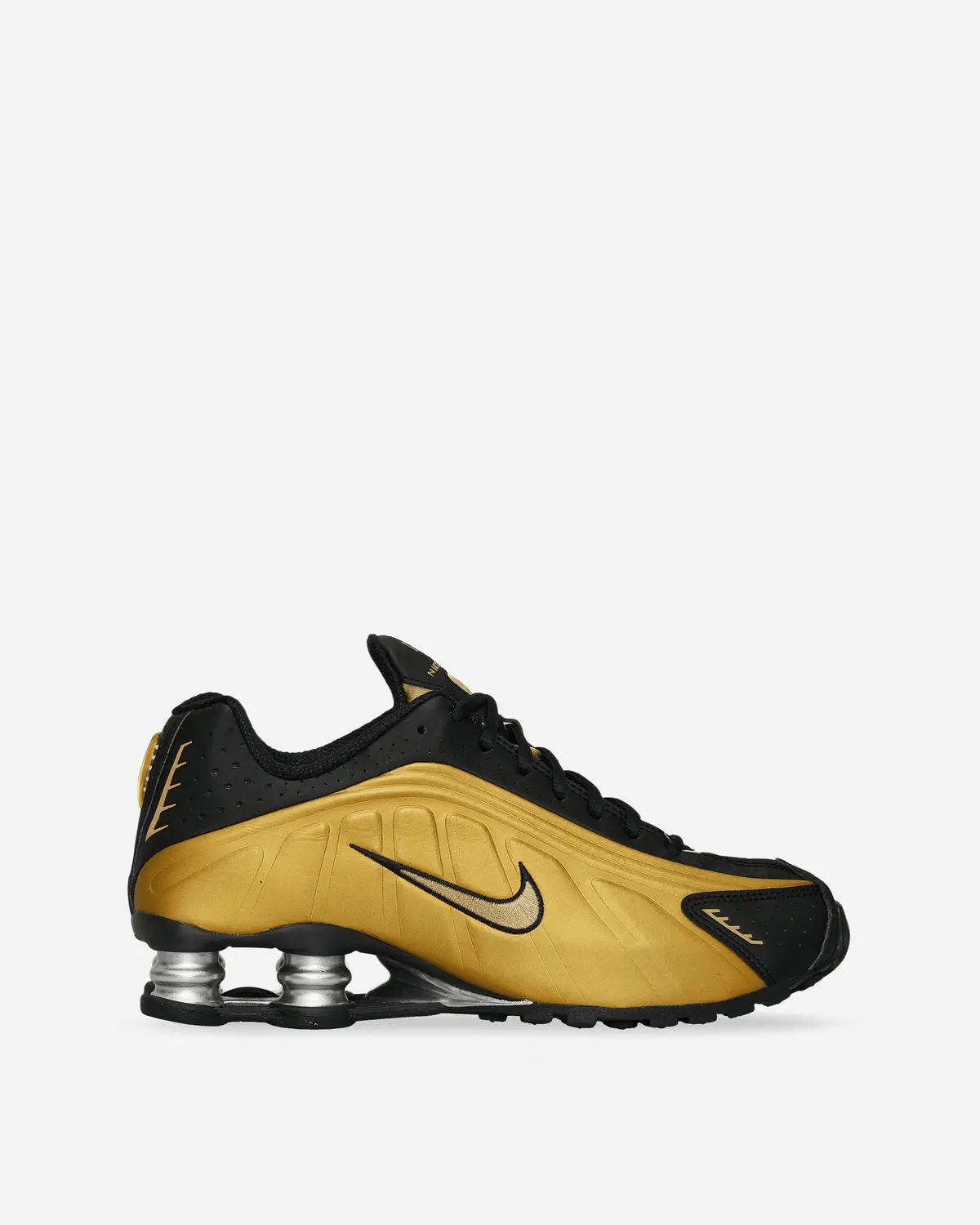 Women's Shox R4 Sneakers Black / Metallic Gold 1