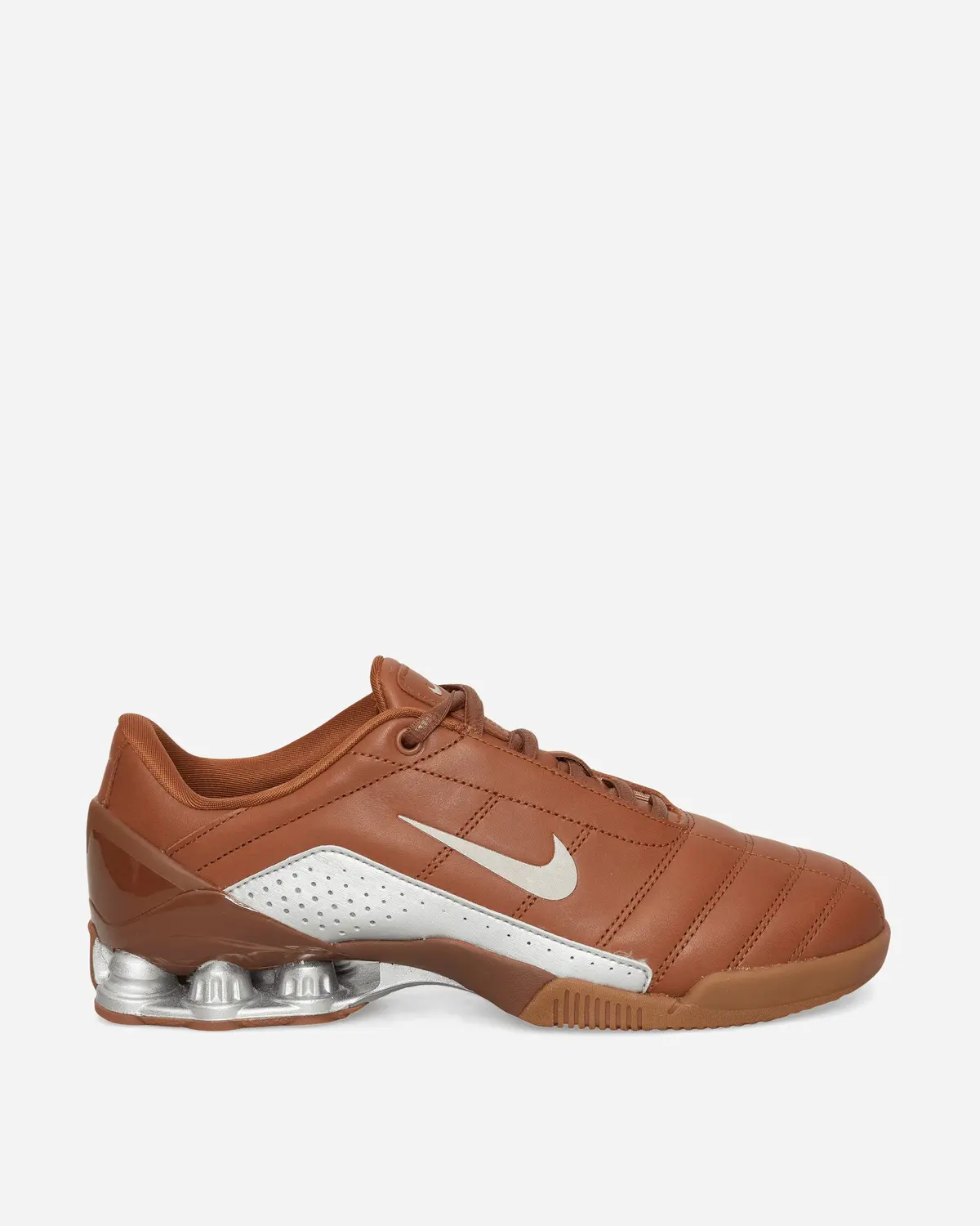 Women's T90 Shox Magia Sneakers Pecan / Metallic Silver 1