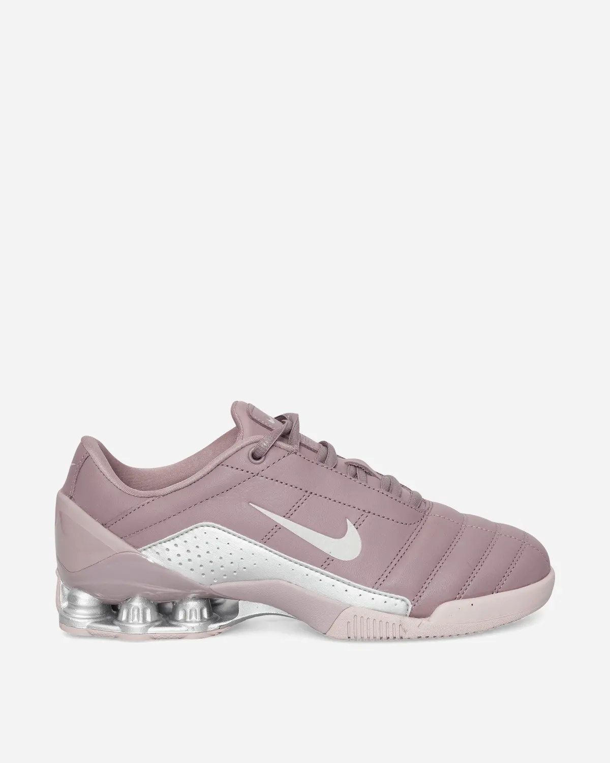 Women's T90 Shox Magia Sneakers Taupe Grey / Metallic Silver 1