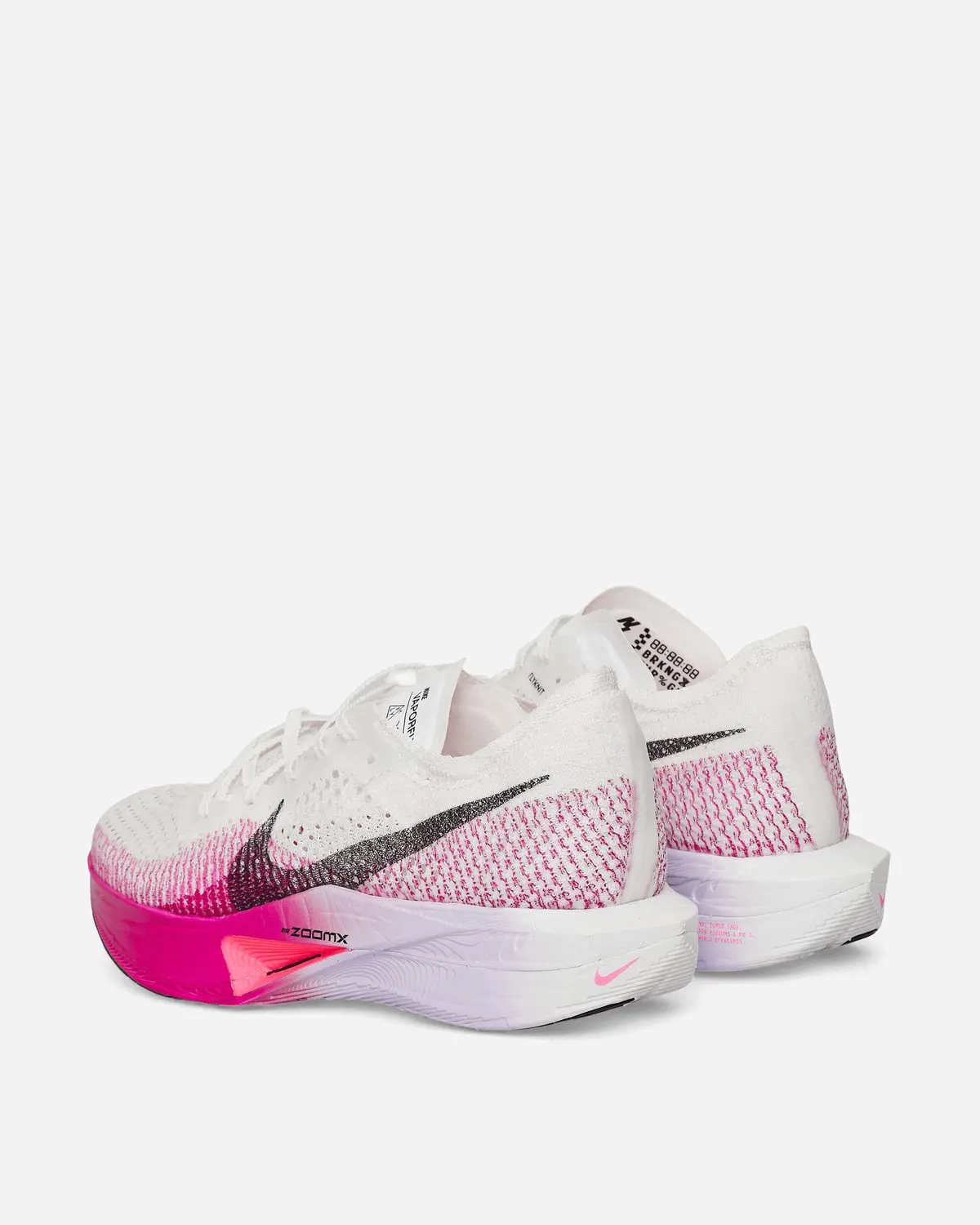 Women's Vaporfly 3 Sneakers White / Purple Agate / Vivid Grape / Black 5