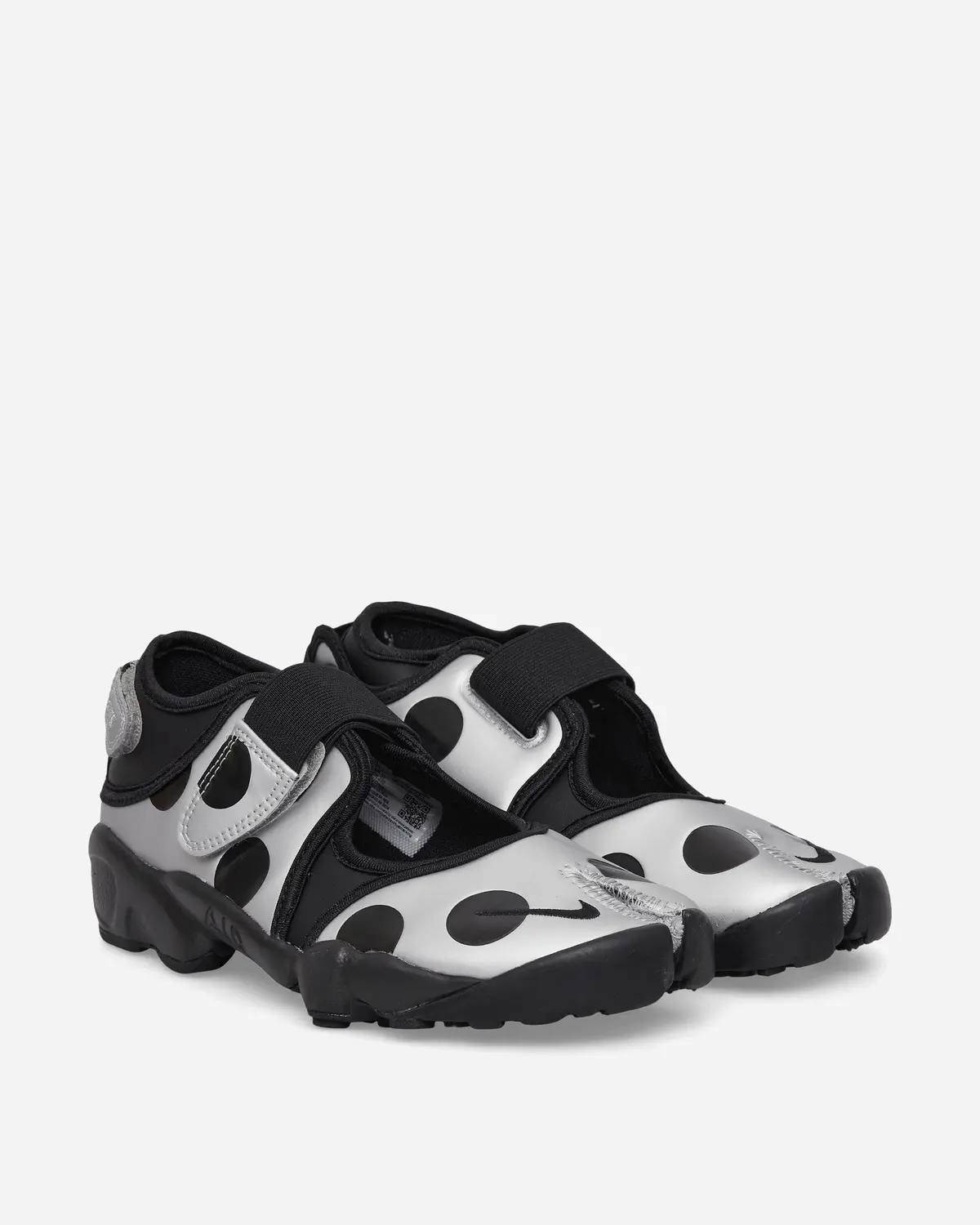 Women's Air Rift Sandals Black / Metallic Silver 2