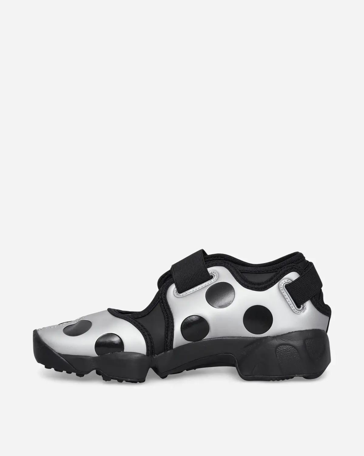 Women's Air Rift Sandals Black / Metallic Silver 3