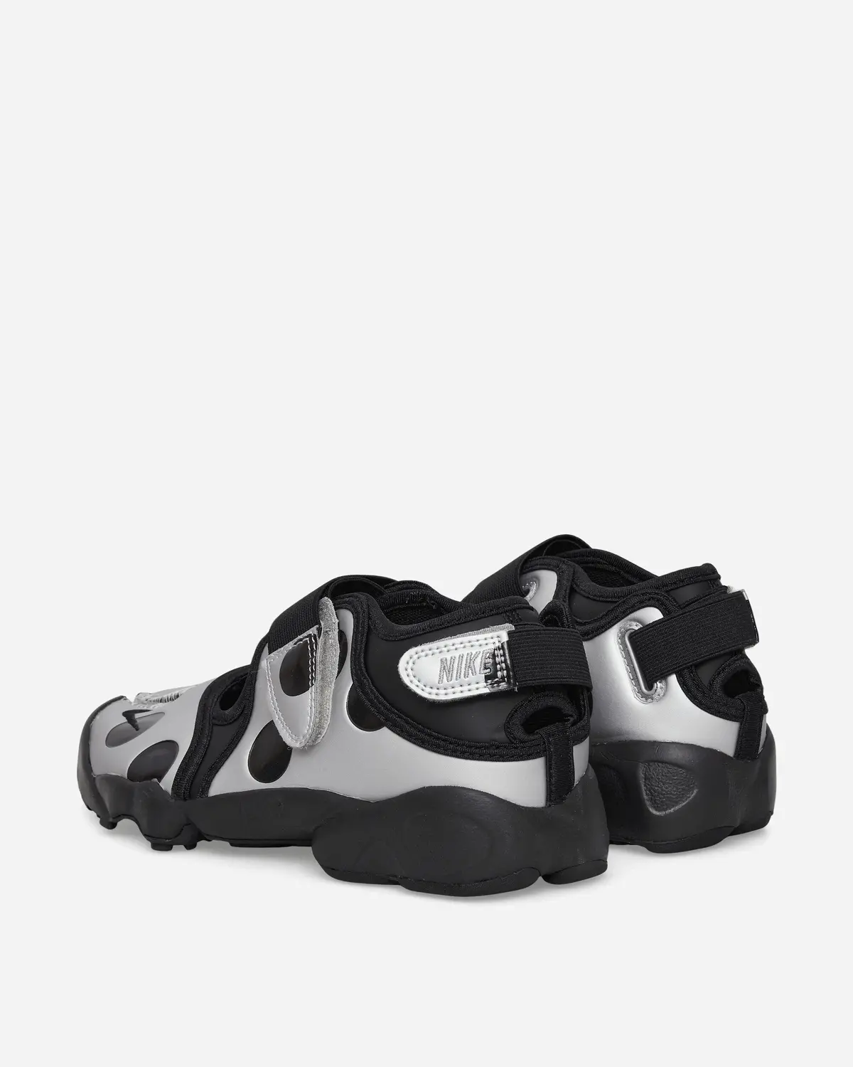 Women's Air Rift Sandals Black / Metallic Silver 4