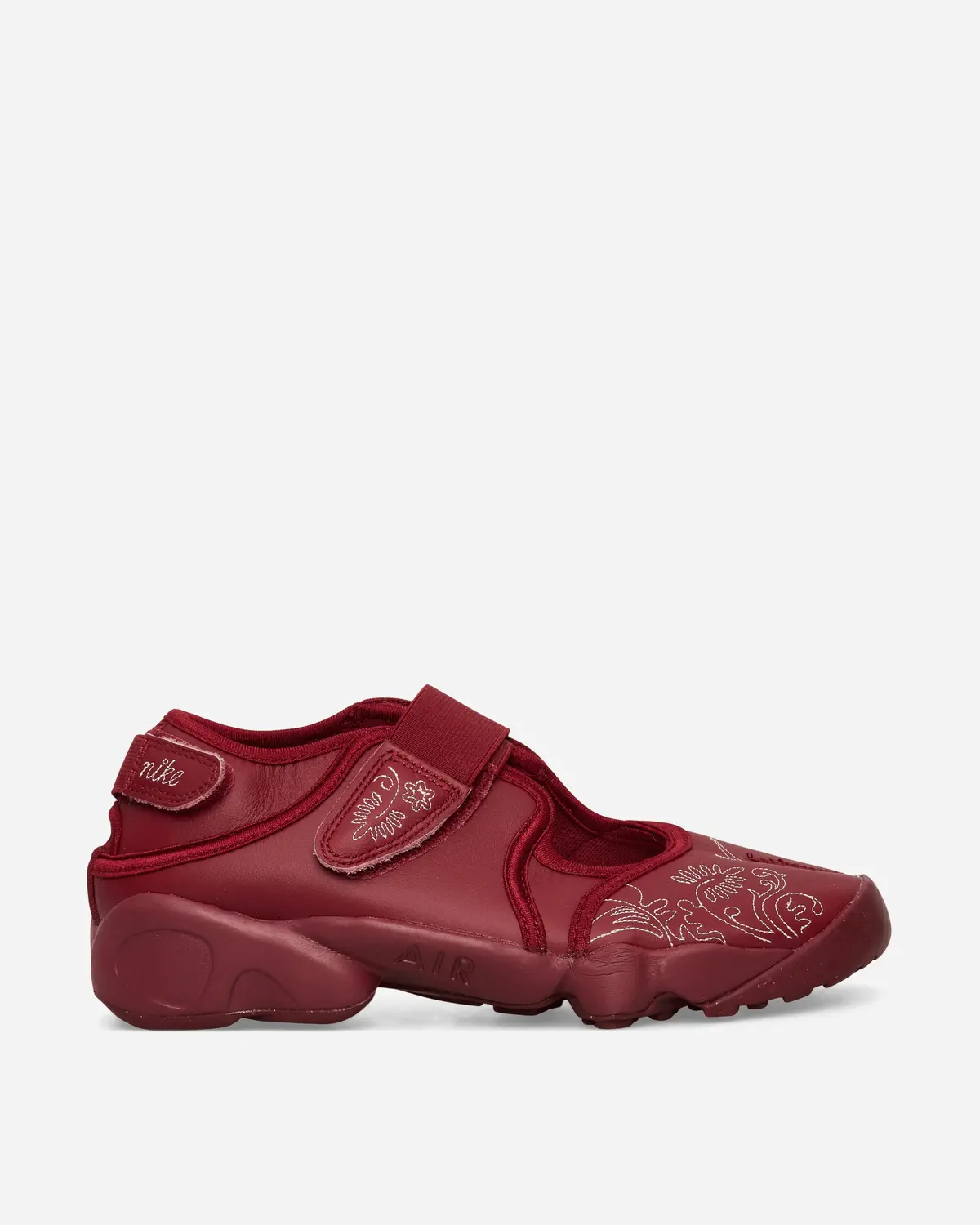 Women's Air Rift Leather Sandals Team Red 1