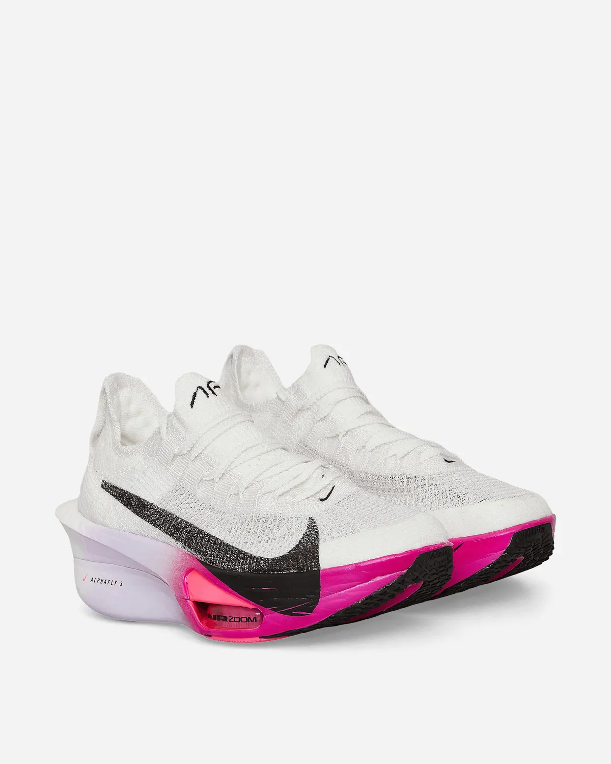 Women's Air Zoom Alphafly 3 Sneakers White / Purple Agate / Vivid Grape / Black 3