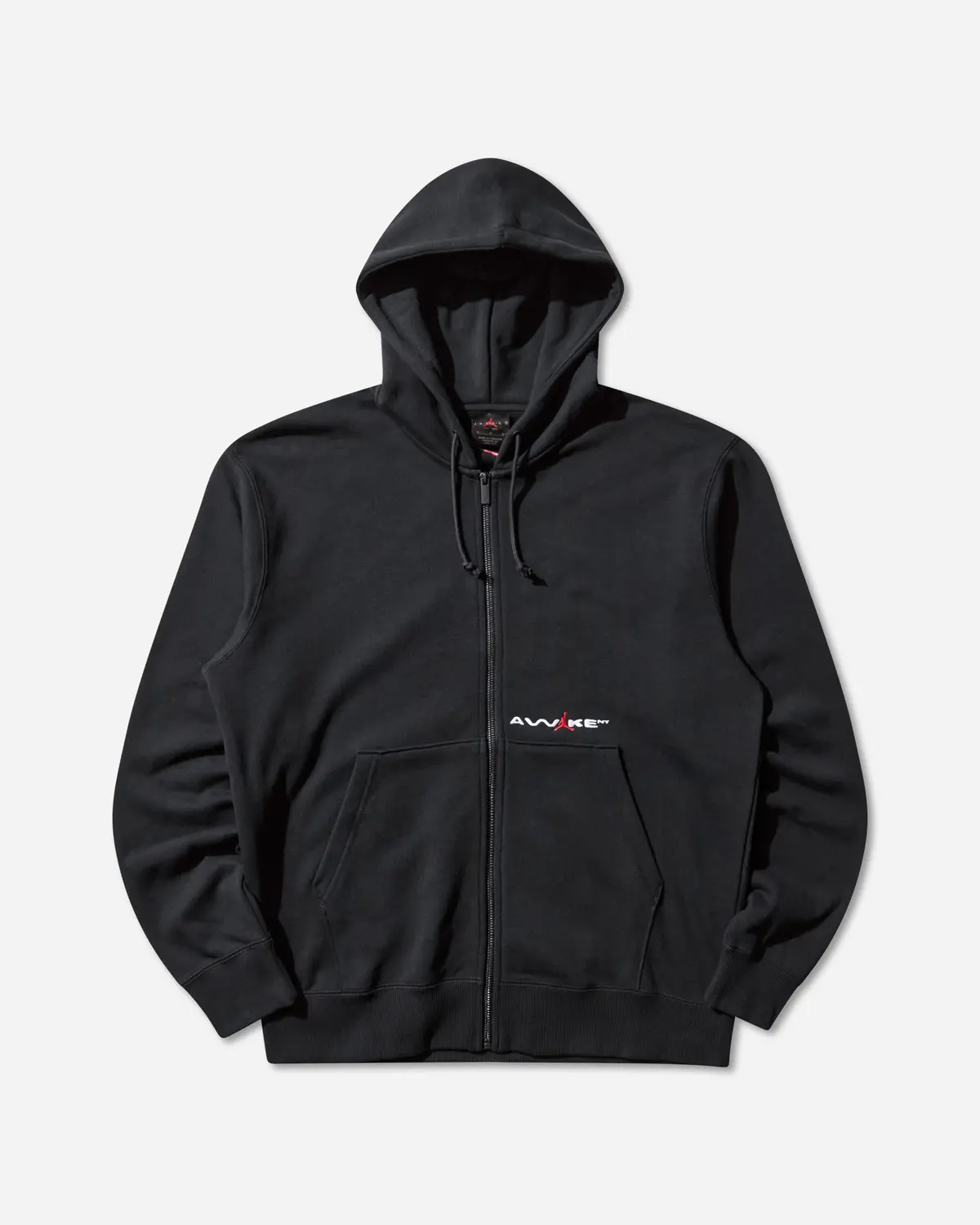 Men's Awake Ny Full-Zip Fleece Hoodie Black / University Red 1