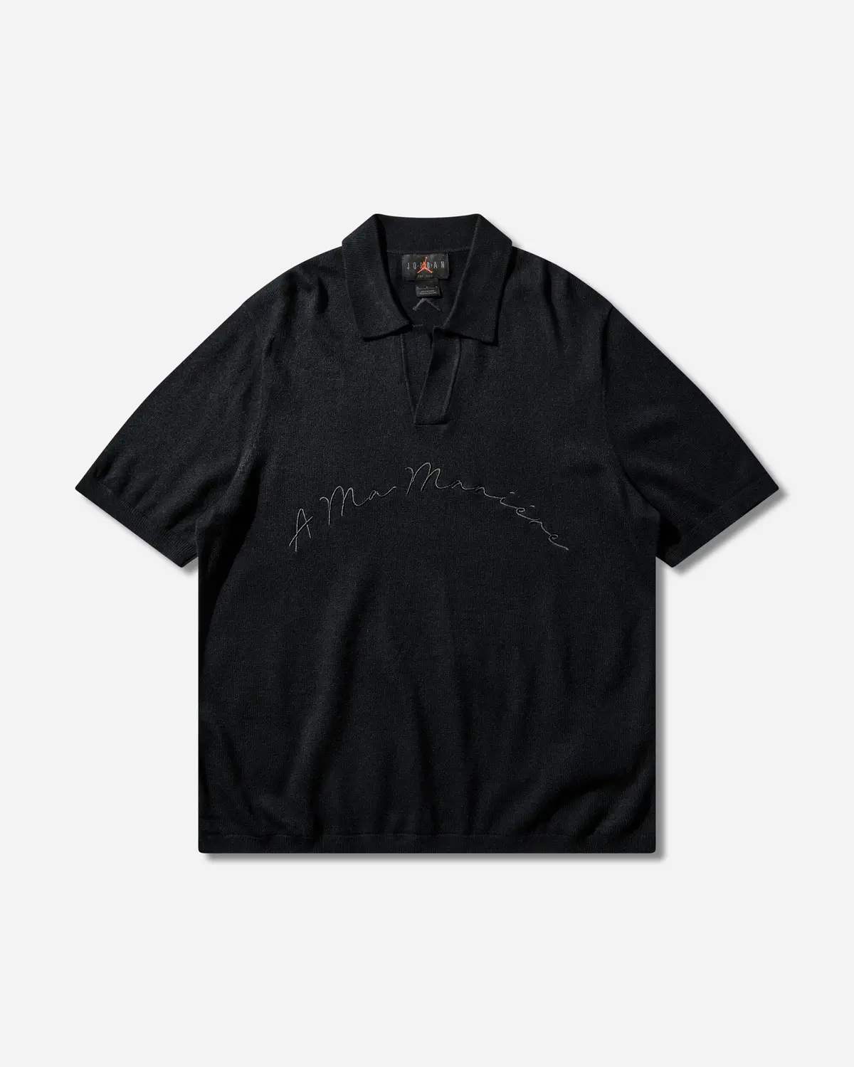 Men's A Ma Maniére Knit Polo Black 1