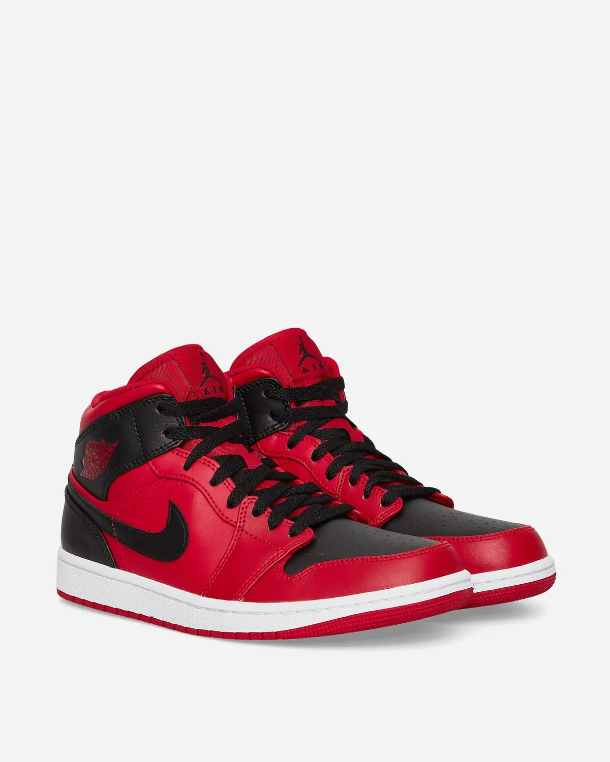Air Jordan 1 Mid Sneakers Gym Red / Black 2
